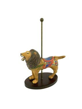 The Franklin Mint Treasury Of Carousel Art Lion Figurine By William Manns 1988